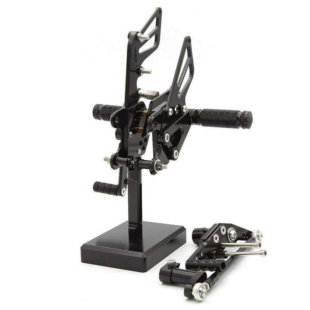 Rearset Rear Set Footpegs Fit 2008 - 2011 Honda CBR1000RR 08 09 10 11 Black - TDRMOTO