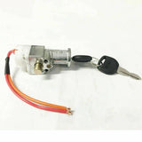 Silver Fish Battery Key Barrel Lock Electric Bike Battery Replacement Parts Two Keys - TDRMOTO