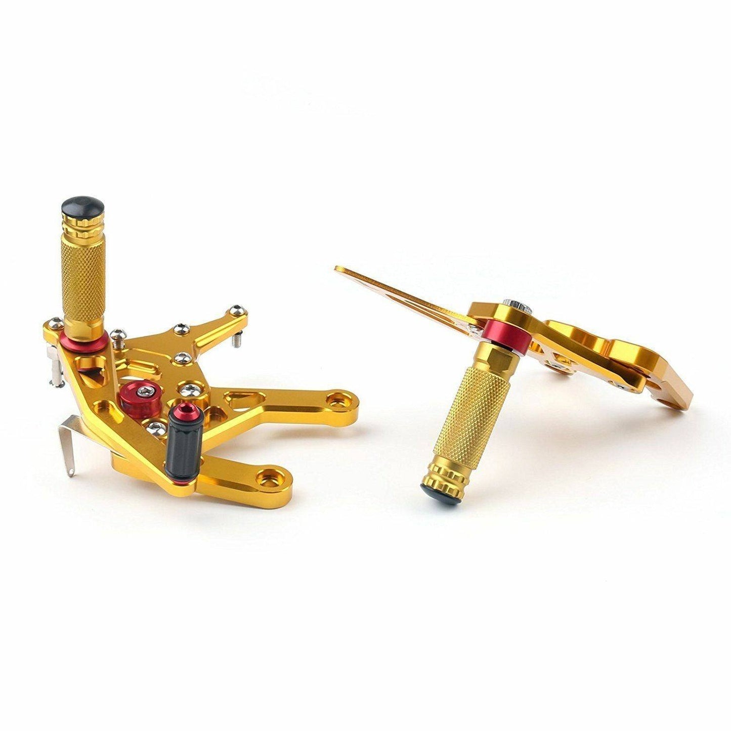 2015 2016 Yamaha YZF R1 GOLD Adjustable Rear Sets Footpegs Rearset - TDRMOTO