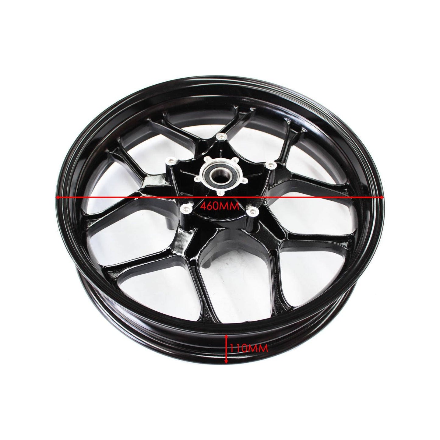 Black Front Wheel Black Rim for Yamaha YZF-R1 2015-2017 Sport Bike Motorcycle - TDRMOTO