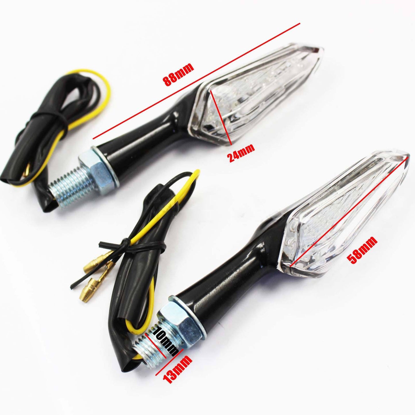 4x Alloy LED Indicators Motorcycle Motorbike LED Blinkers Yamaha Honda Suzuki - TDRMOTO