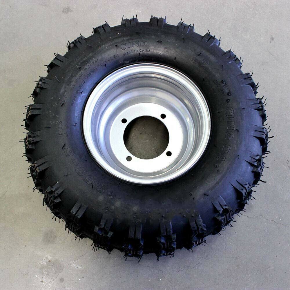 2pcs 18x9.5-8" Rear Wheel Tubeless Knobby Tyre & Rim For ATV Quad Dirt Bike - TDRMOTO