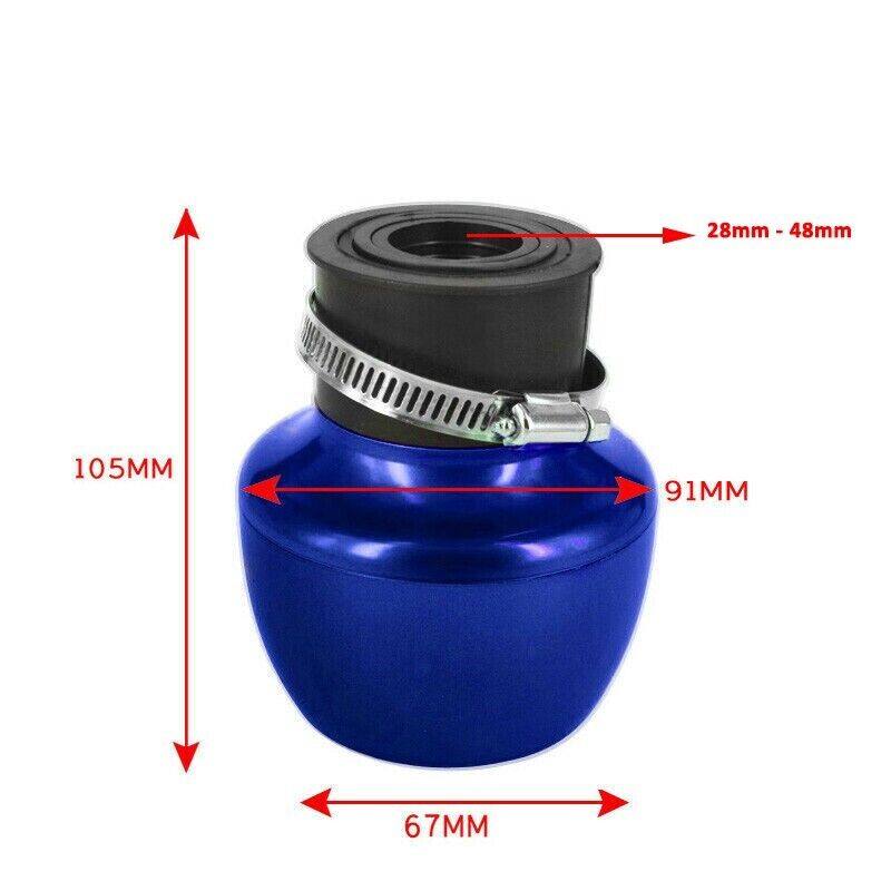 Blue 28mm-48mm Universal Fitment Air Filter For Motorcycle Dirt Bike Pit Bike Quad ATV - TDRMOTO