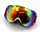 Red Double Lens Anti Fog Snow Goggle for Adult Unisex - TDRMOTO