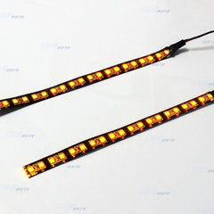 2x 20 LED SMD Motorcycle LED Strip Turn Signal Indicator Blinker Light Amber - TDRMOTO