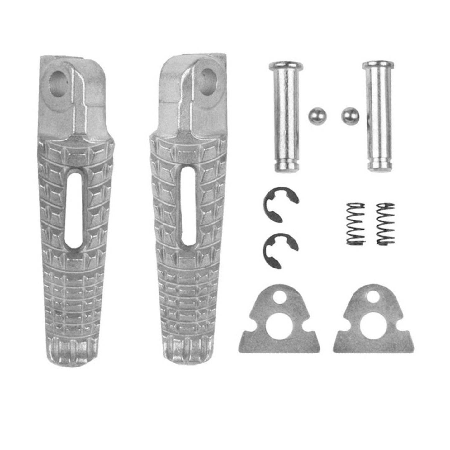 Pillion Pair Silver Rear Foot Peg Footrest Footpeg for B-KING 08/09/10/11/12/13 - TDRMOTO