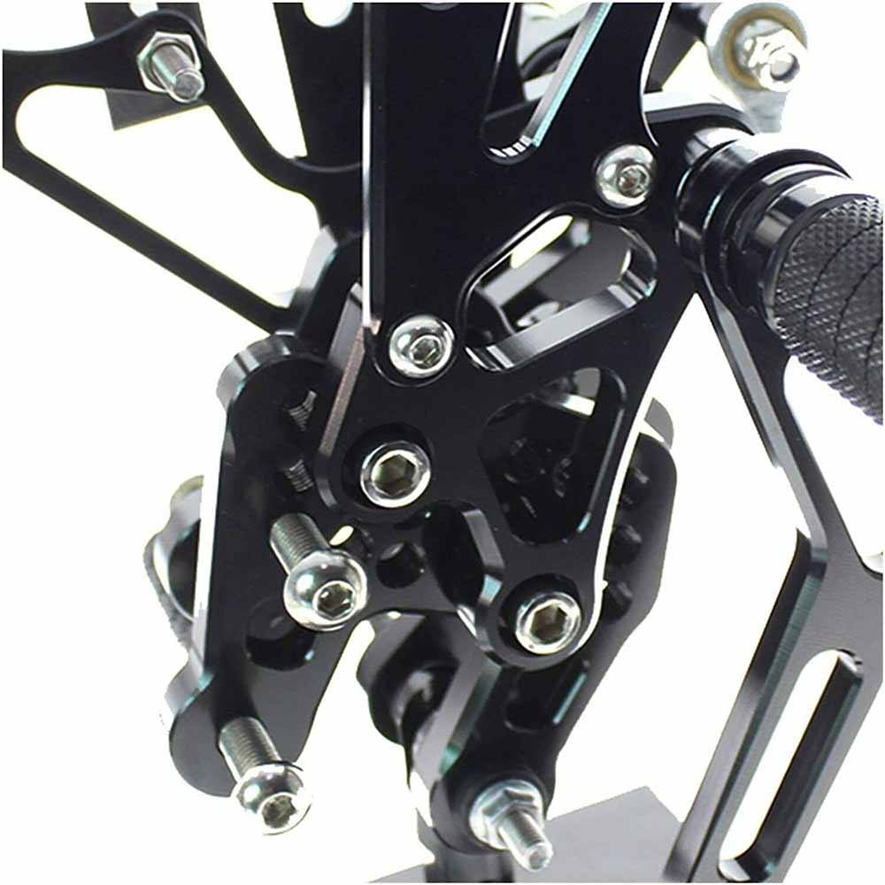 Black Rearset Foot pegs Rear Set For Suzuki GSXR 1000 2007-2008 K7 K8 - TDRMOTO