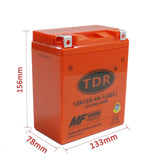YTX14AH-BS/12N12A-4A-1/YB12A-A 12V Honda Yamaha Kawasaki Motorcycle ATV Replacement Battery - TDRMOTO