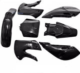 Black Plastics Fender FOR KAWASAKI KLX110 KX65 110 125 140 150cc Pit Dirt Bike - TDRMOTO