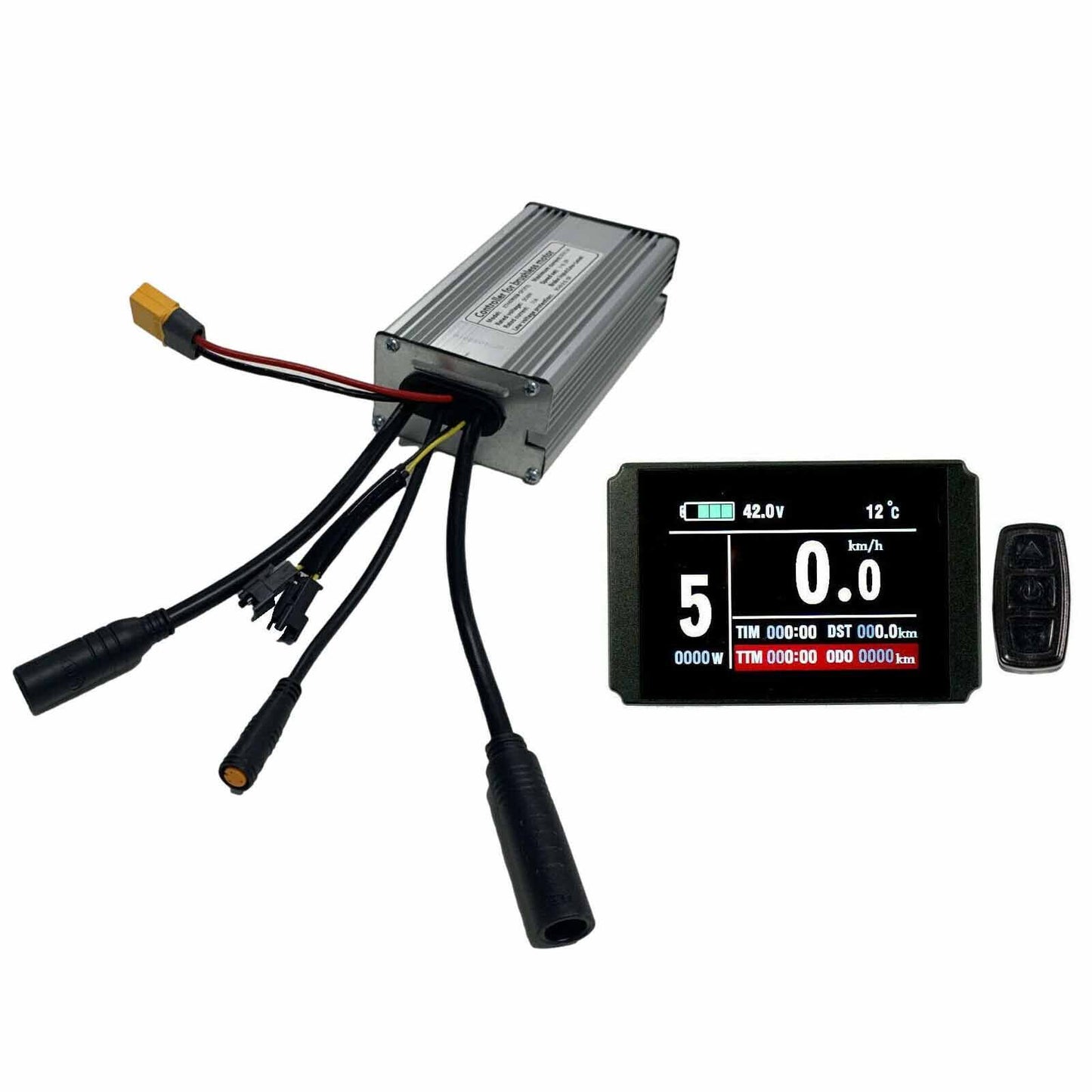 KT Controller 48V 22A & KT LCD8 Display For 48V 500W Electric Bike eBike Kit - TDRMOTO