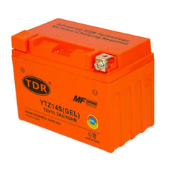 YTZ14S Motorcycle Gel Battery (YTX9-BS YTX12ABS YTZ12S) 12V 11Ah - TDRMOTO