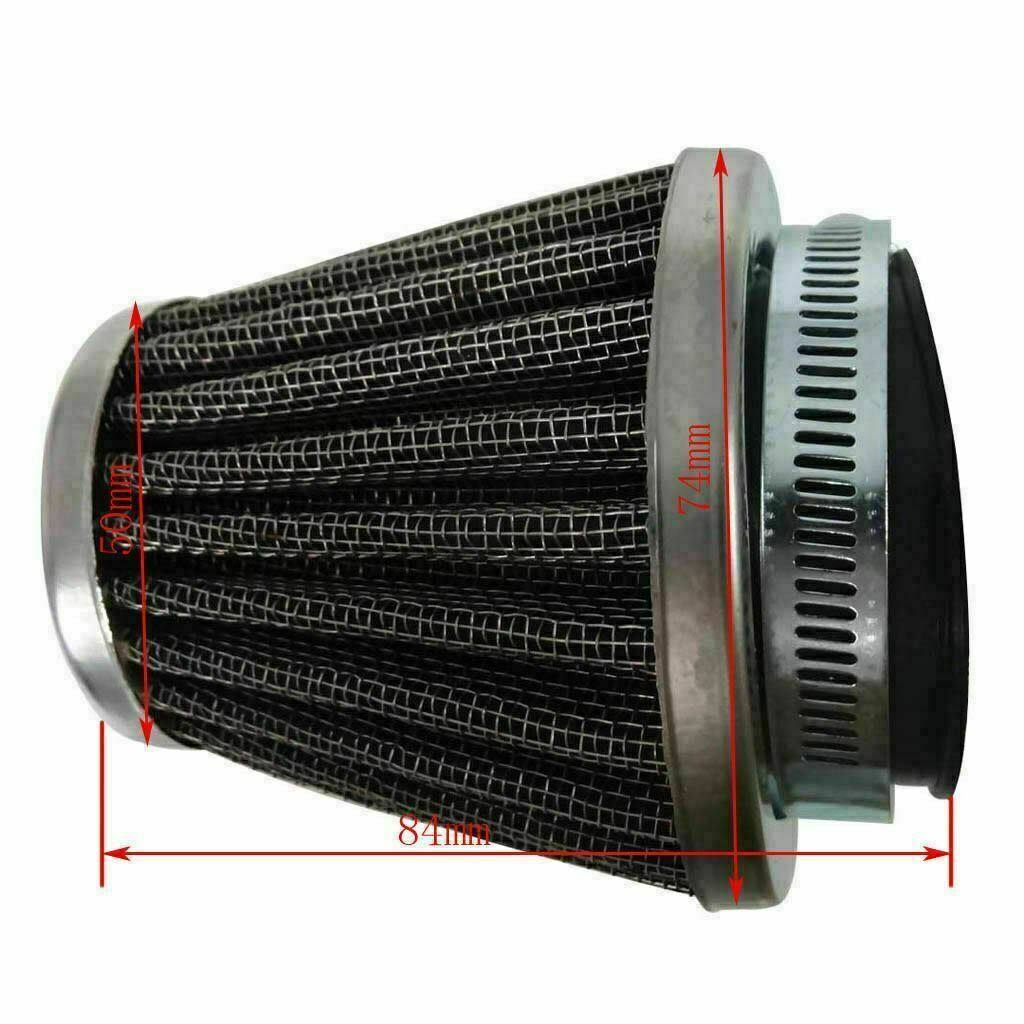 1x 42mm Chrome Pod Air Filter For Dirt Bikes ATV Quad Buggy Go Kart - TDRMOTO
