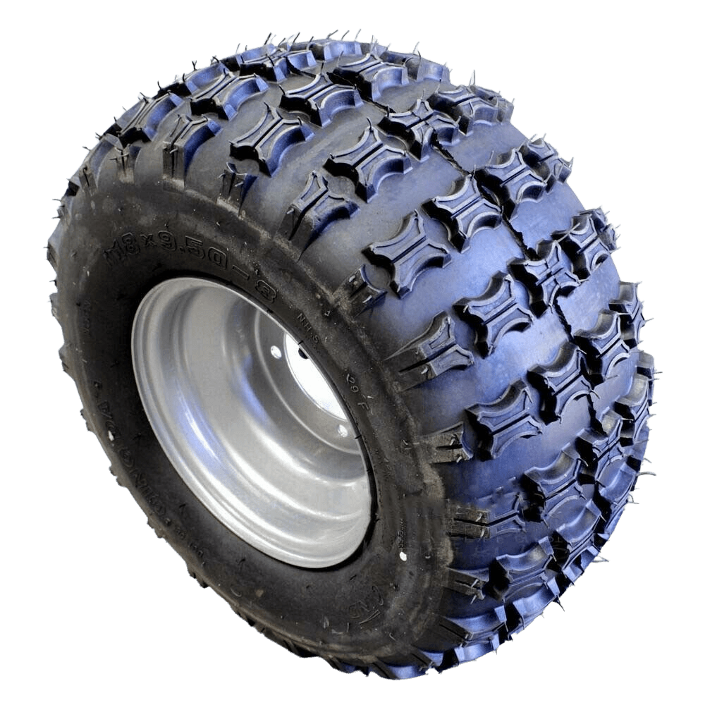 2pcs 18x9.5-8" Rear Wheel Tubeless Knobby Tyre & Rim For ATV Quad Dirt Bike - TDRMOTO