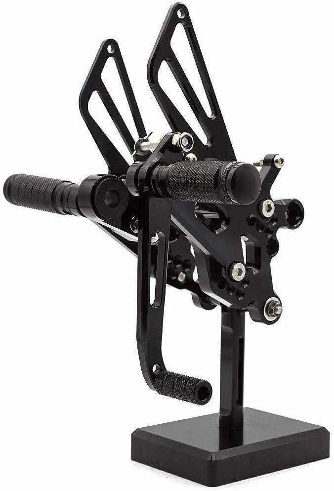 Black Rearset Rear Set Foot pegs Adjustable 4 YAMAHA 2006-2014 YZF R6 Gold 12 13 - TDRMOTO