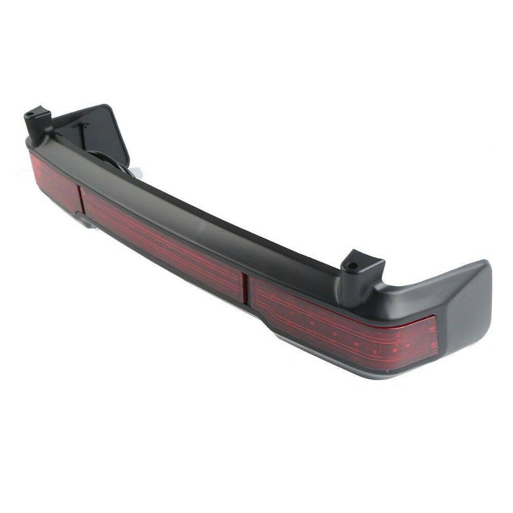 Black LED Tail Light Brake Running Lamp Suit Harley Touring Trunk King Tour Pack - TDRMOTO