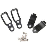 Black Motorcycle Turn Signal Light Mount Brackets Fork Ear Clamps For Harley - TDRMOTO