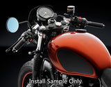 Motorbike Black 7/8" 22mm Handlebar Hand Grips CNC For Harley Street 500 750 - TDRMOTO