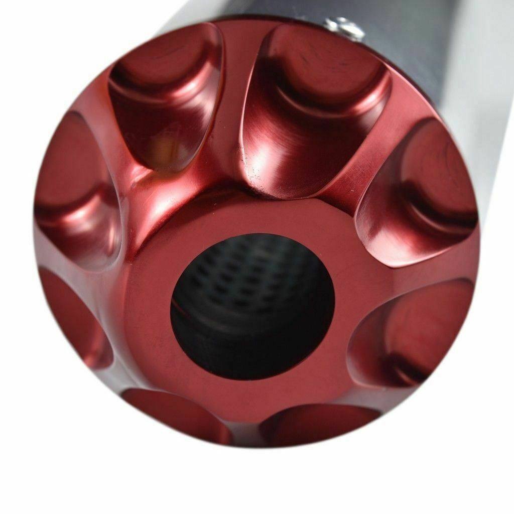 28mm Exhaust Pipe + Red Muffler For ATV Quad Dirt Bike - TDRMOTO