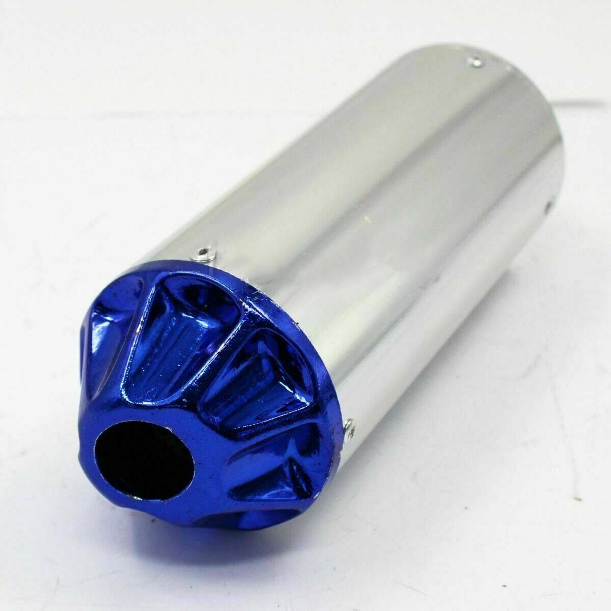 28mm Exhaust Muffler 50 70 110 125 cc Dirt Pit Bike ATV Thumpstar Atomik BLUE - TDRMOTO