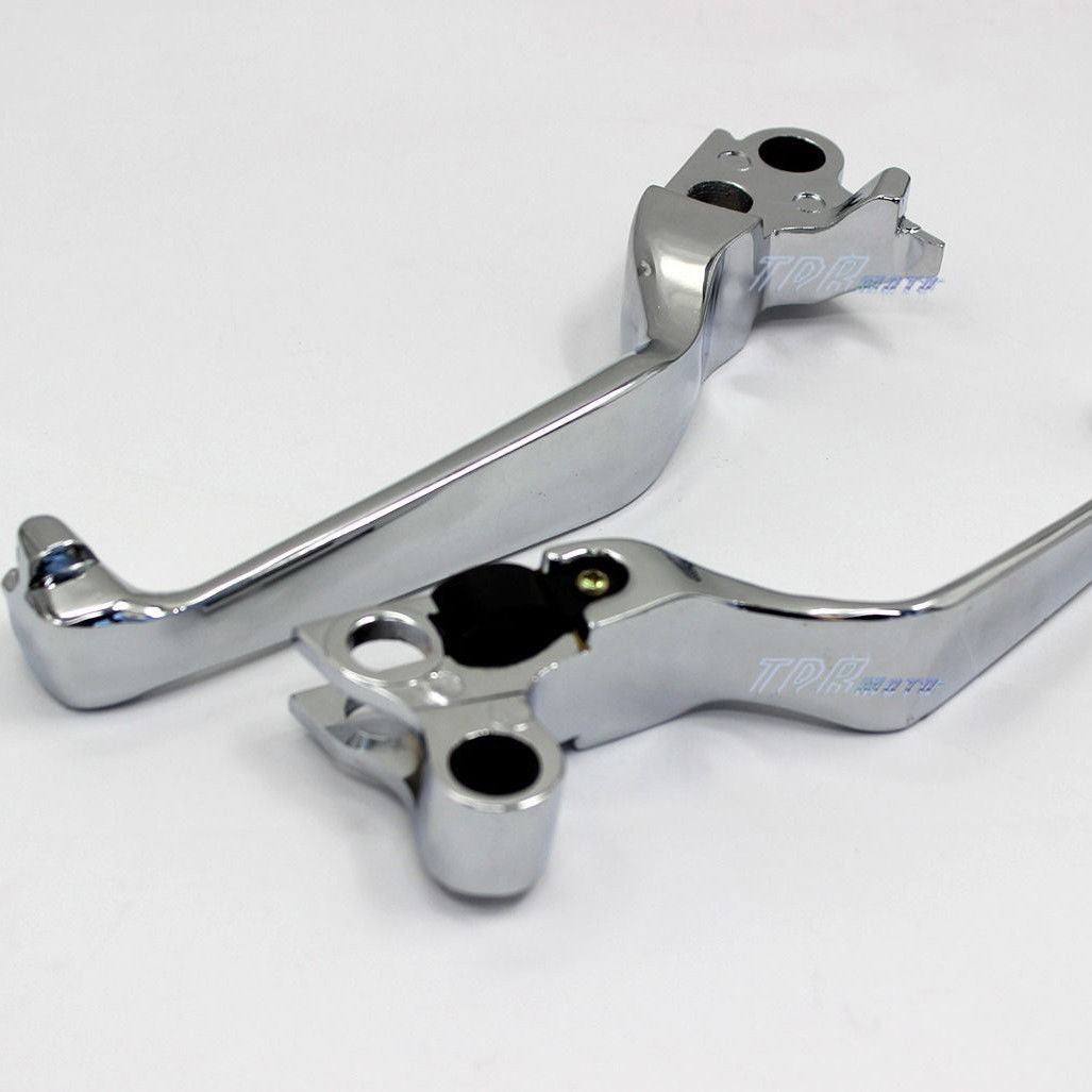 Clutch Brake Chrome Lever Levers for Harley Davidson Softail Sportster Dyna - TDRMOTO