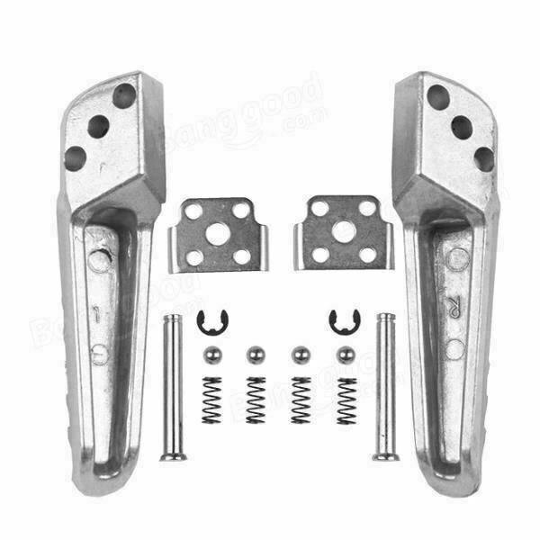 Silver Rear Foot Peg Footrest Footpeg for Kawasaki ZX636 ZX-6R ZX-9R ZX10R ZX12R - TDRMOTO