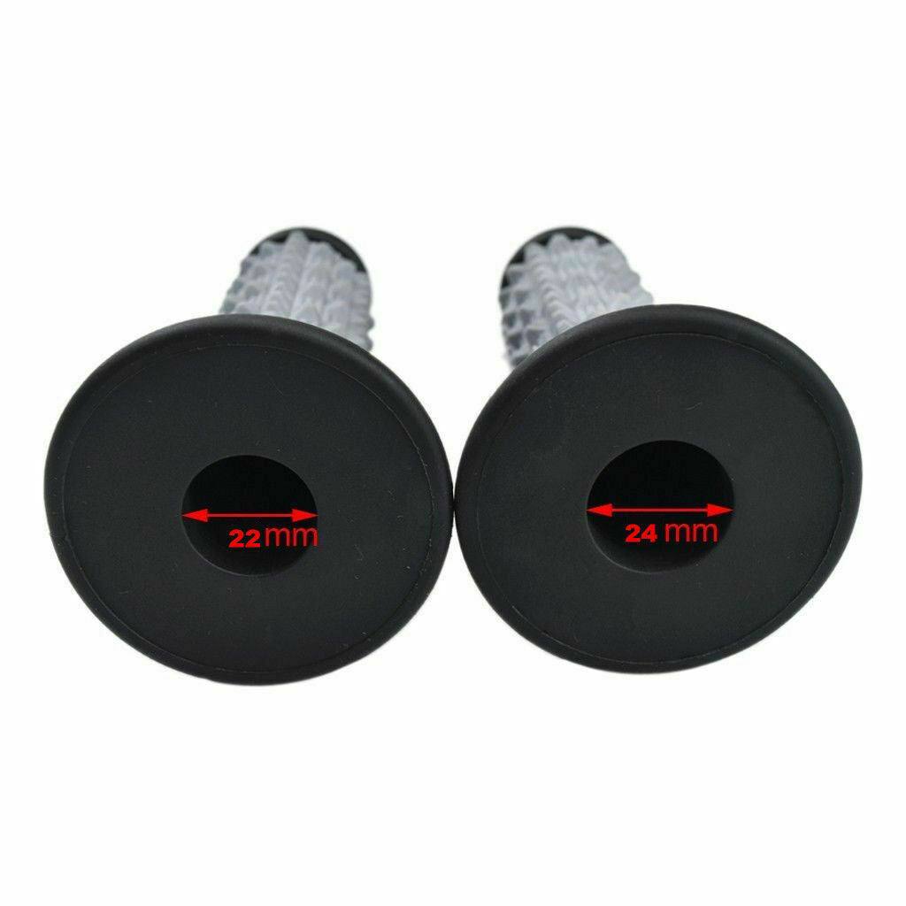 Black MX Motorbike Hand Grips Dirt Pit Quad Bike Handle bars 22mm 7/8" - TDRMOTO
