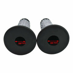 Black MX Motorbike Hand Grips Dirt Pit Quad Bike Handle bars 22mm 7/8" - TDRMOTO