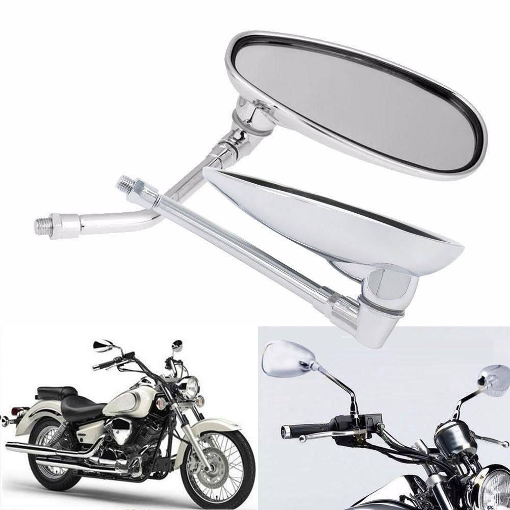 Chrome 10mm Rear View Side Mirrors 4 Hyosung GV250 Aquila AU STOCK - TDRMOTO