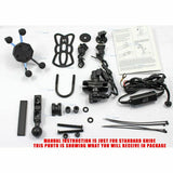 Adjustable Cell Phone GPS Holder Motorcycle Handlebar Mount 5V 1.5A USB Charger - TDRMOTO