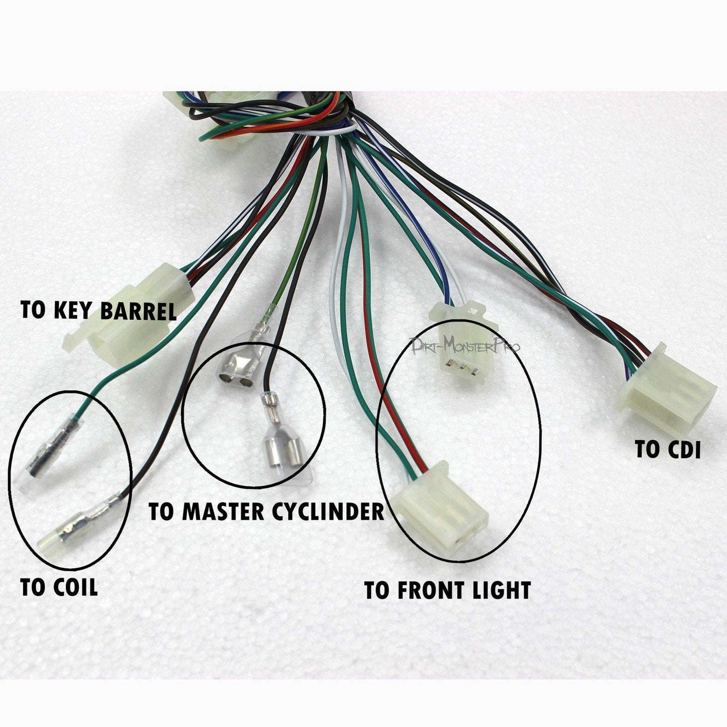 Wiring Harness Loom 50cc 70cc 90cc 110cc 125cc 140cc ATV Quad Bike Buggy Gokart - TDRMOTO