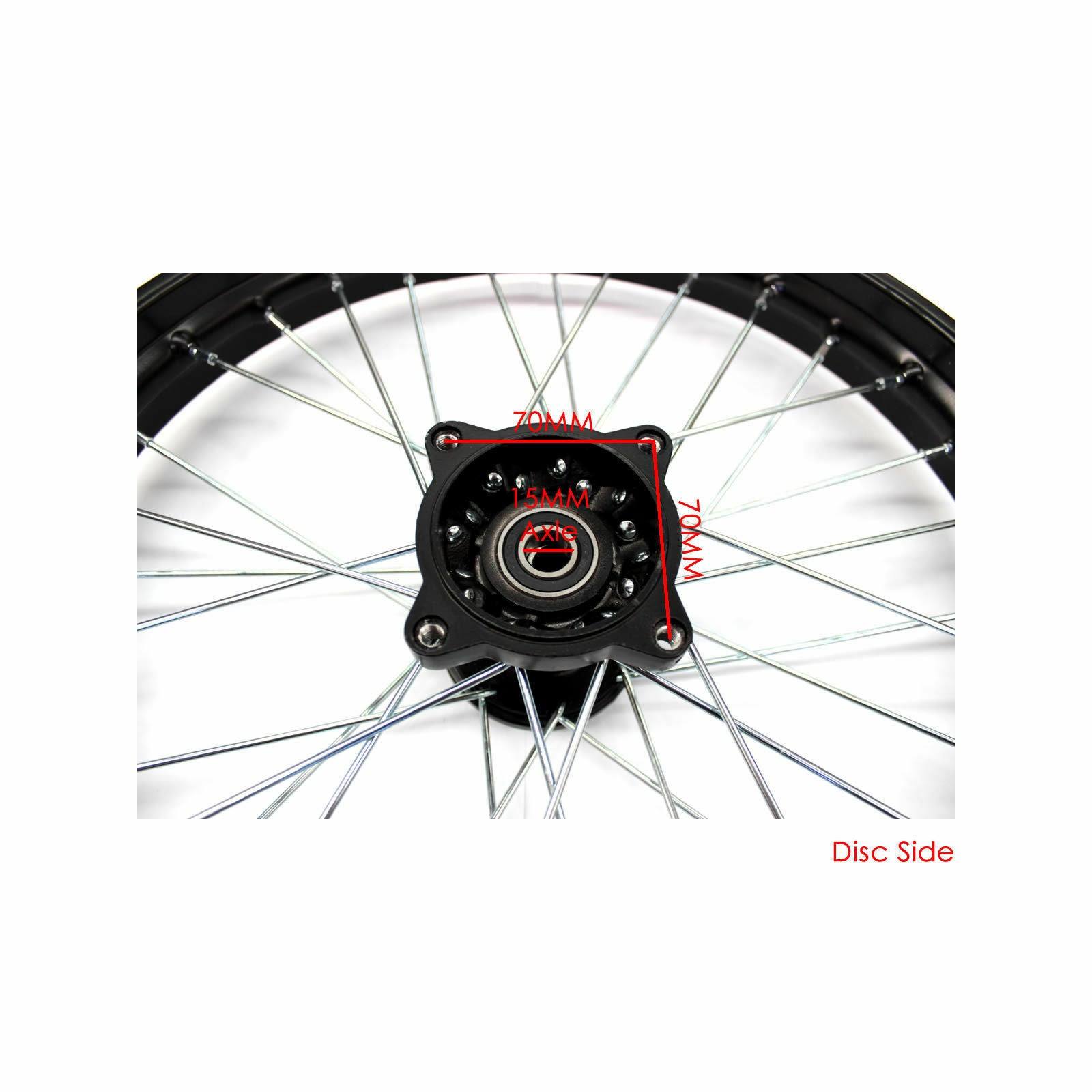 17 Inch 1.60 x 17" Front Rim 15mm Axle 140cc 150cc Dirt Pit Trail Bike big foot - TDRMOTO