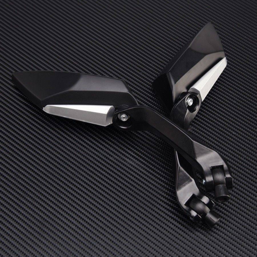 8mm 10mm Black Universal Fit Motorcycle Rear View Mirrors For Honda Yamaha Suzuki Kawasaki Hyosung - TDRMOTO