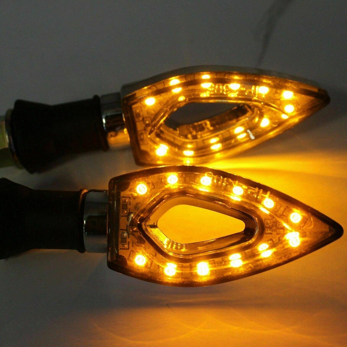 4x Mini LED Indicators Motorcycle Motorbike LED Blinkers For Yamaha Honda Suzuki - TDRMOTO