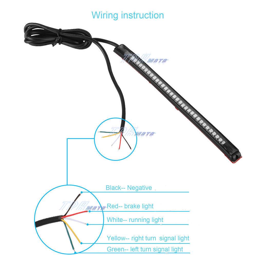 Motorcycle Flexible LED Tail Light Indicators Strip - TDRMOTO