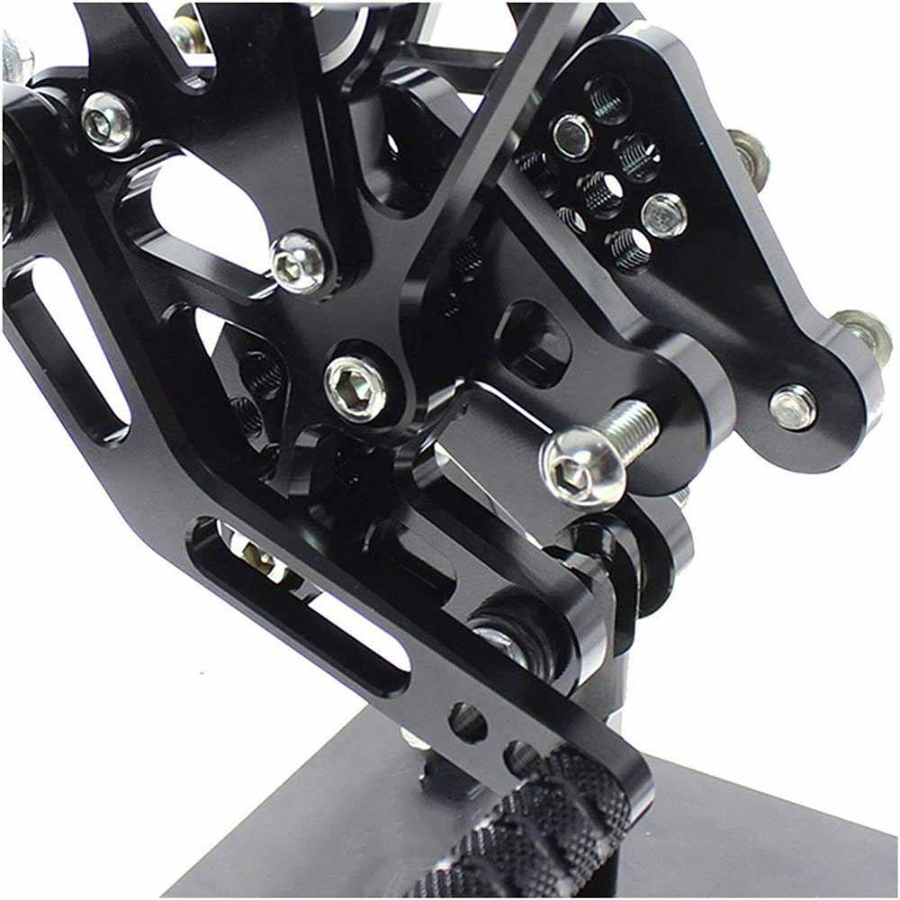 Black Rearset Foot pegs Rear Set For Suzuki GSXR 1000 2007-2008 K7 K8 - TDRMOTO
