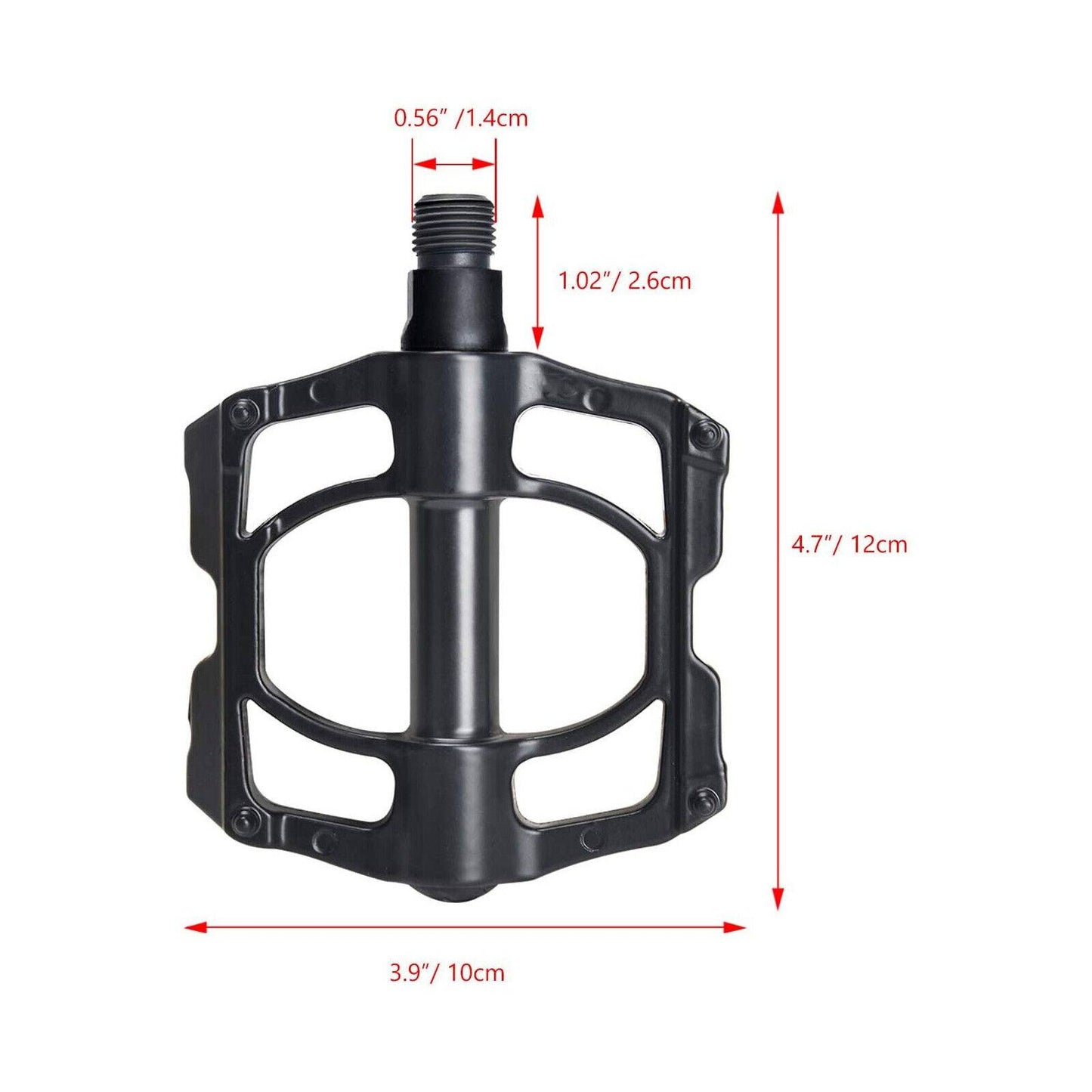 1 Pair Aluminium Alloy MTB Mountain Bike Bicycle Pedals Anti Slip 9/16" - TDRMOTO