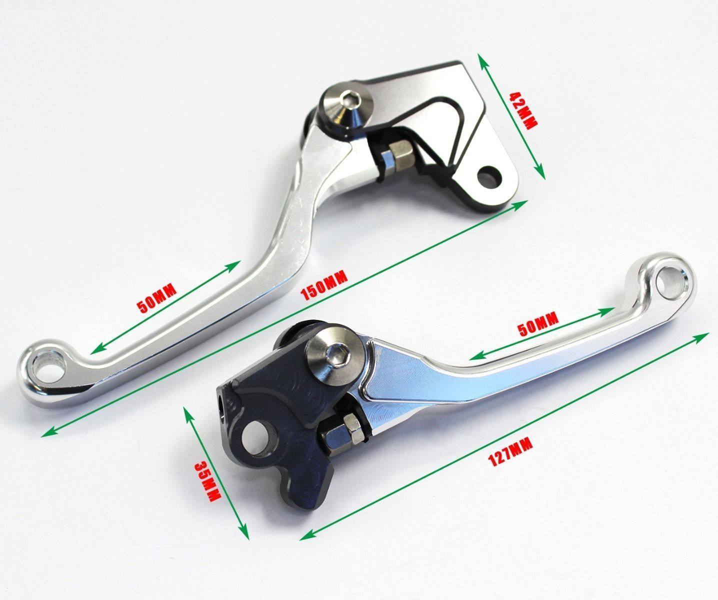 Pair Pivot Brake Clutch Lever F Honda CRF150R CR80R CRF125R - TDRMOTO