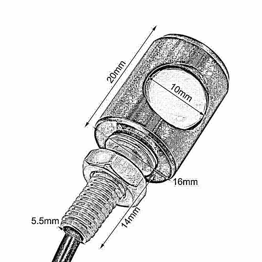 2 x LED License Number Plate Light Screw Bolt Bulbs For Car & Motorcycle - TDRMOTO