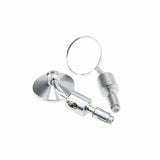 Silver CNC 7/8" Handle Bar End Rear-view Mirror Universal Fit - TDRMOTO