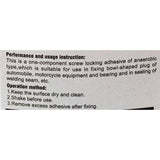 2 x Medium Strength Blue Threadlocker Replace Loctite Instant Adhesive Industrial Super Glue - TDRMOTO