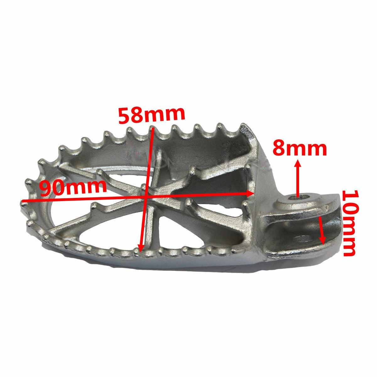 Foot Rest Pegs Steel for Dirt bike Enduro Racing 140 150 250 cc Pit Trail Bike - TDRMOTO