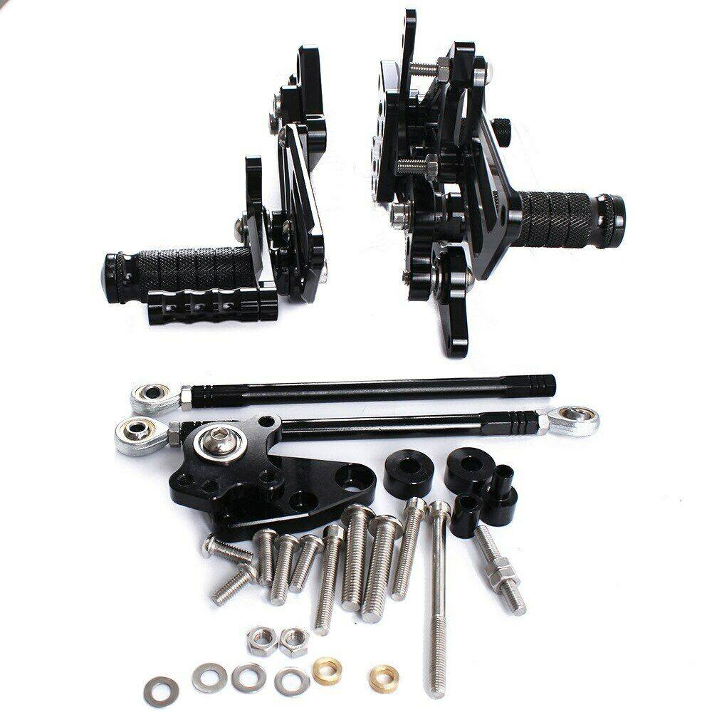 Rearset Foot Pegs Black For Honda CBR600RR ABS 2009 2010 2011 2012 2013-2015 - TDRMOTO