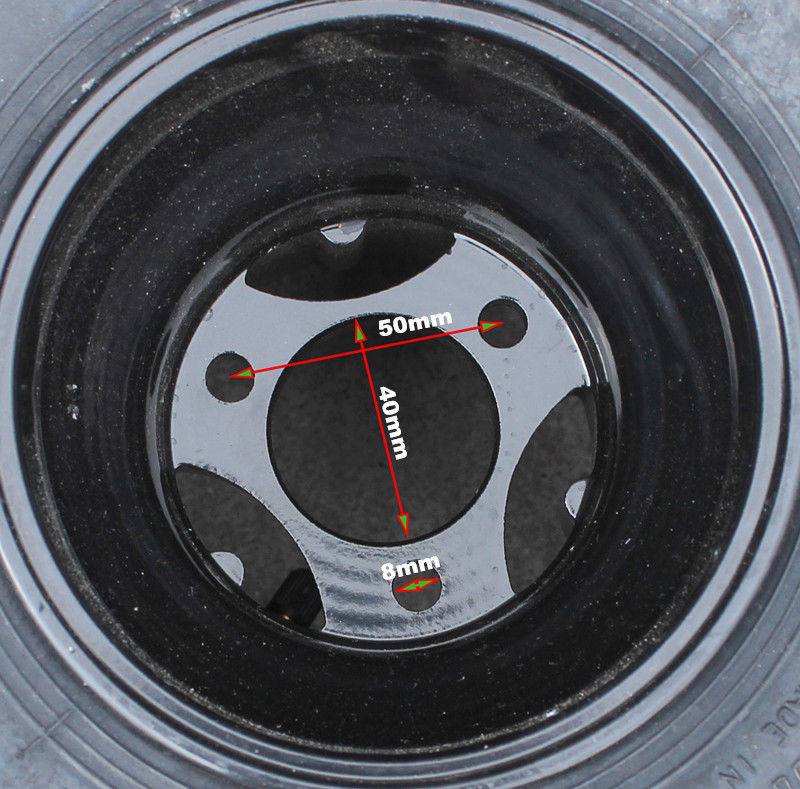 Smooth Slick 11x7.10-5" Rim Tyre for Slider Drift Trike Go Kart 3 Stud Wheel - TDRMOTO