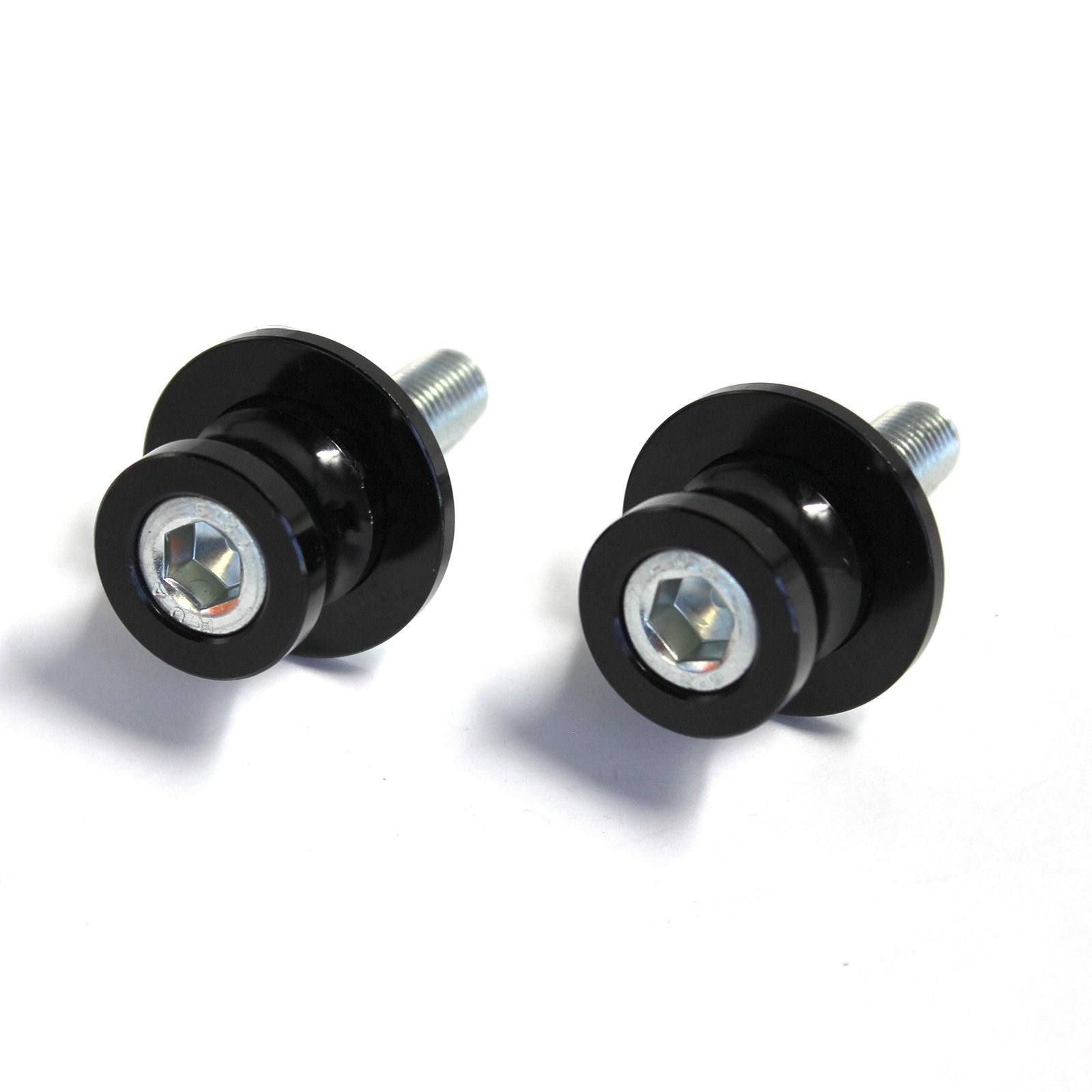 NEW 6 MM Rear Swingarm Motorcycle Spool Sliders Swing Arm Stand Bobbins BLACK AU - TDRMOTO