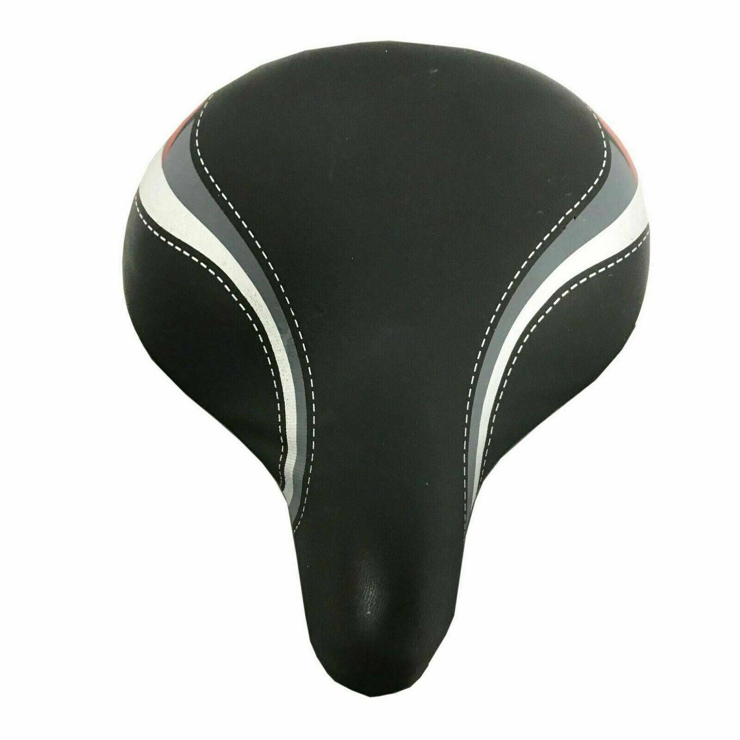 Unisex Large Bum Bike Bicycle Cycling Sprung Seat Saddle with Seat Post Pillar - TDRMOTO