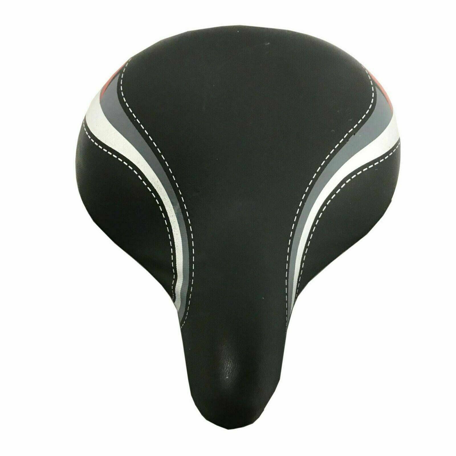 Unisex Large Bum Bike Bicycle Cycling Sprung Seat Saddle with Seat Post Pillar - TDRMOTO
