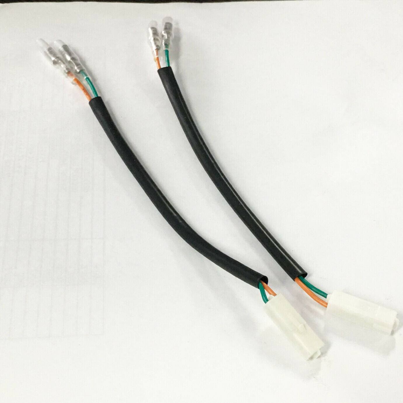 2x Motorcycle Indicator Wire Adapter Plug Connector For Kawasaki Motorcycles - TDRMOTO