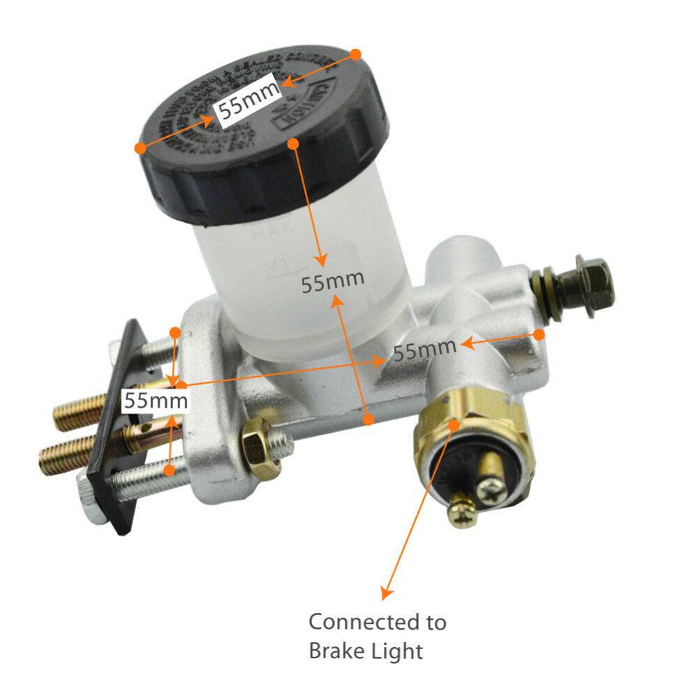 Hydraulic Brake Master Cylinder for 90cc 110cc 150cc 250cc 300cc Quad Dirt Bike ATV Dune Buggy - TDRMOTO