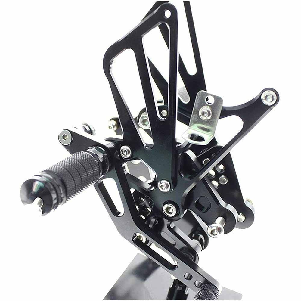 Black Rearset Foot pegs Rear Set For Suzuki GSXR 1000 2007-2008 K7 K8 - TDRMOTO