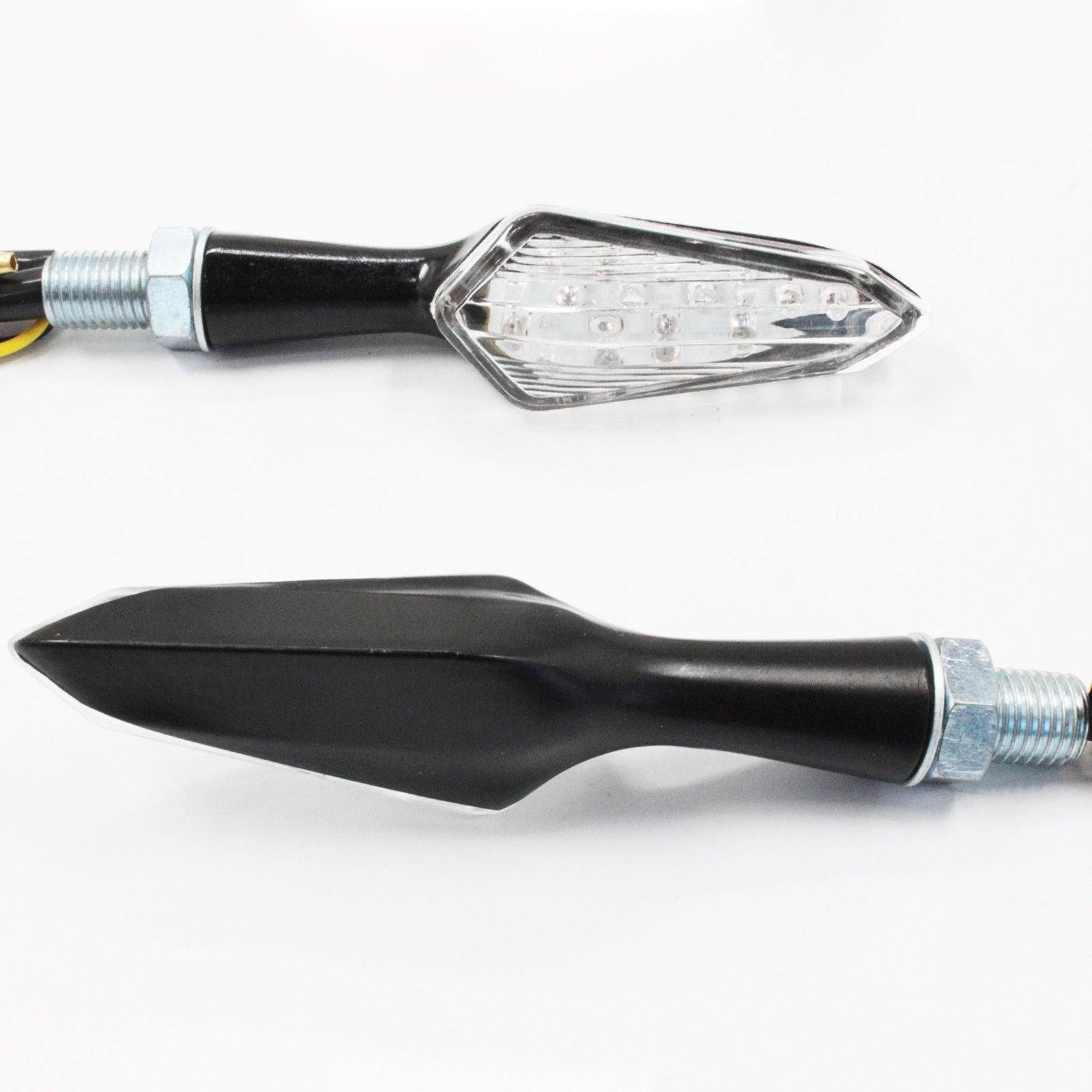 4x Alloy LED Indicators Motorcycle Motorbike LED Blinkers Yamaha Honda Suzuki - TDRMOTO